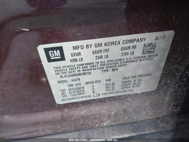 Buick Encore Preferred 2017 KL4CJASB6HB189732 Image 9
