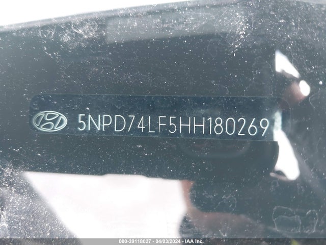 Hyundai ELANTRA SE 2017 5NPD74LF5HH180269 Image 9