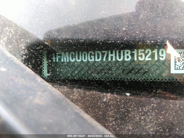 Ford ESCAPE SE 2017 1FMCU0GD7HUB15219 Image 9