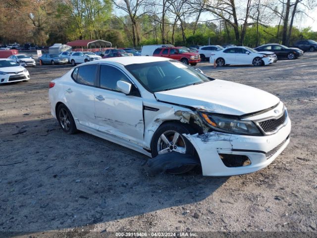 2015 Kia Optima Lx მანქანა იყიდება აუქციონზე, vin: KNAGM4A70F5641289, აუქციონის ნომერი: 39119406