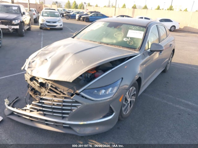 Hyundai Sonata Blue 2021 KMHL24JJ5MA026739 Image 2