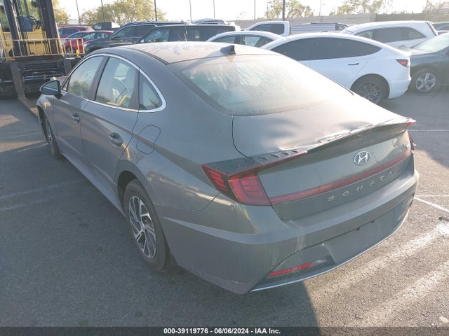 Hyundai Sonata Blue 2021 KMHL24JJ5MA026739 Image 3