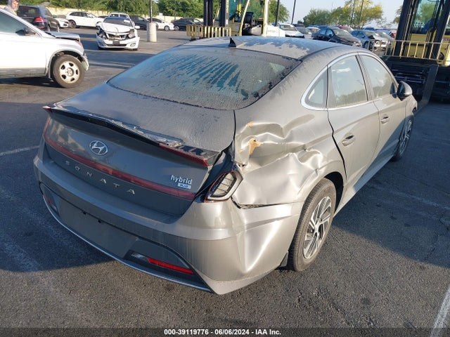 Hyundai Sonata Blue 2021 KMHL24JJ5MA026739 Image 4
