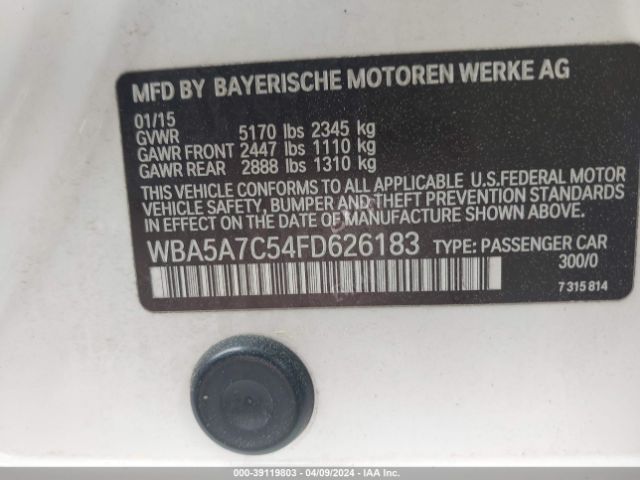 WBA5A7C54FD626183 BMW 528i Xdrive