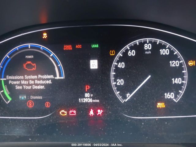 1HGCV3F59JA003897 Honda Accord Hybrid Ex-l