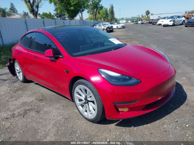 Aukcja sprzedaży 2022 Tesla Model 3 Long Range Dual Motor All-wheel Drive, vin: 5YJ3E1EB0NF112207, numer aukcji: 39119937