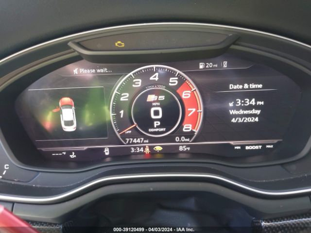 WAUC4CF51JA039470 Audi S5 3.0t Premium Plus
