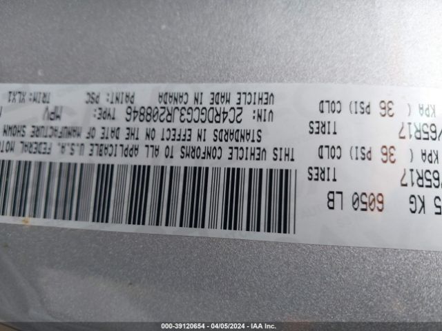 2018 DODGE GRAND CARAVAN 2C4RDGCG3JR208846 Photo 8