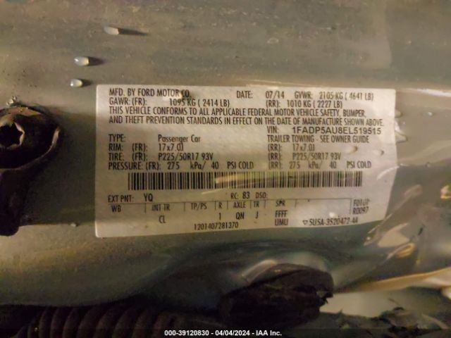 1FADP5AU8EL519515 Ford C-max Hybrid Se