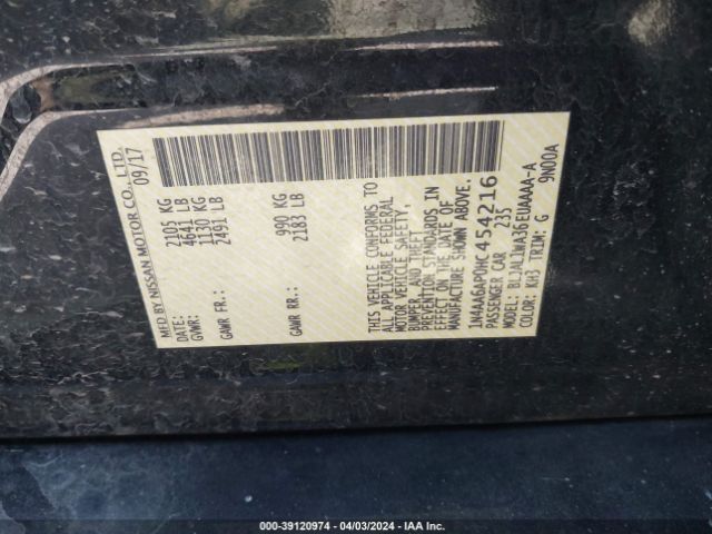 1N4AA6AP0HC454216 Nissan Maxima 3.5 Sr