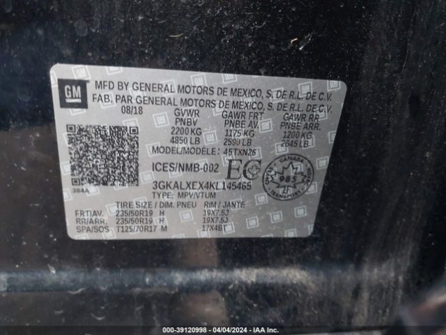 3GKALXEX4KL145465 GMC Terrain Denali