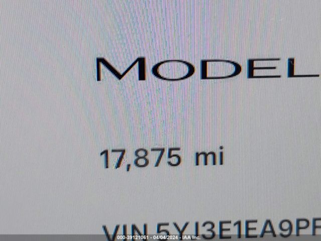5YJ3E1EA9PF607189 Tesla Model 3 Rear-wheel Drive