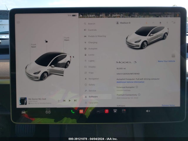 Tesla Model 3 Rear-wheel Drive 2022 5YJ3E1EAXNF318142 Image 17