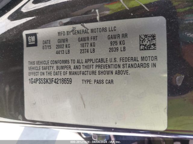 1G4PS5SK3F4218659 Buick Verano Leather Group