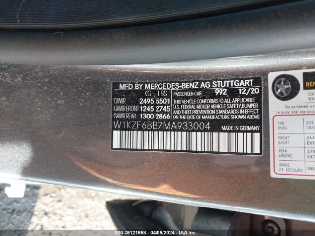 W1KZF6BB7MA933004 Mercedes-Benz Amg E 53 4matic
