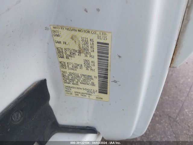 Nissan Titan Pro-4x 2015 1N6BA0CC8FN500752 Image 9