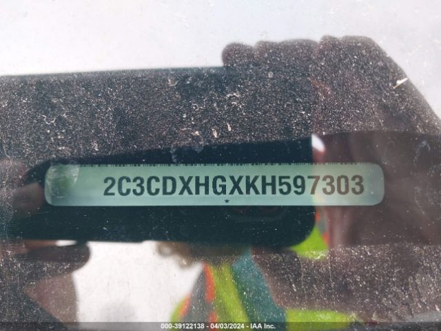 2C3CDXHGXKH597303 Dodge Charger Gt Rwd