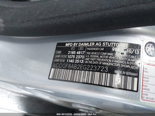 WDDGF8AB2EG223723 Mercedes-Benz C 300 Luxury 4matic/sport 4matic