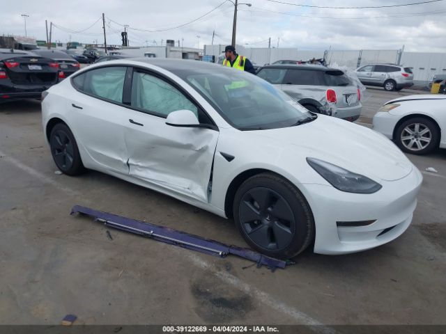 2023 Tesla Model 3 Rear-wheel Drive მანქანა იყიდება აუქციონზე, vin: 5YJ3E1EA0PF570484, აუქციონის ნომერი: 39122669