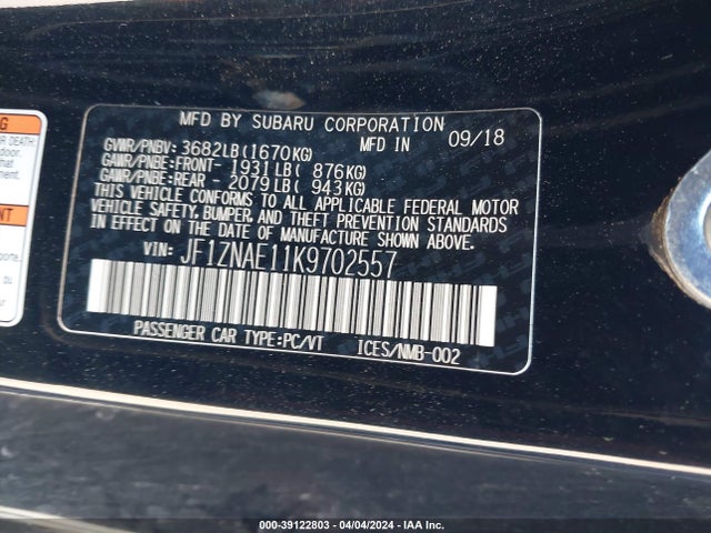 Toyota 86 Trd Se 2019 JF1ZNAE11K9702557 Image 9