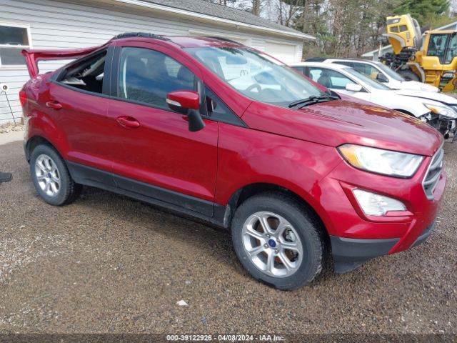 Auction sale of the 2022 Ford Ecosport Se, vin: MAJ6S3GL1NC458647, lot number: 39122926