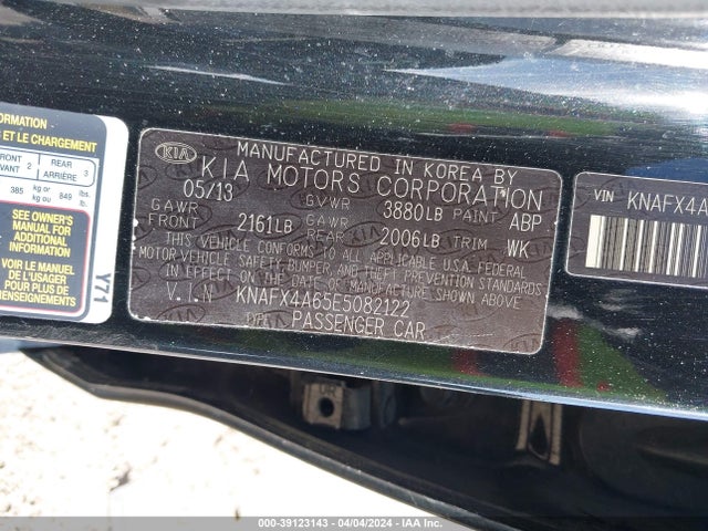 KIA FORTE LX 2014 KNAFX4A65E5082122 Image 9