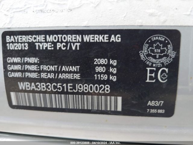 WBA3B3C51EJ980028 BMW 328i Xdrive