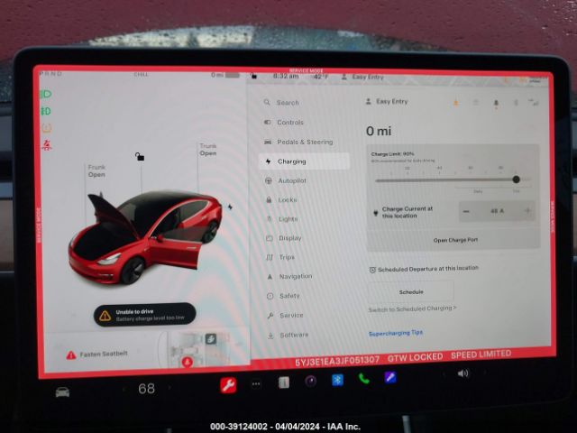 5YJ3E1EA3JF051307 Tesla Model 3 Long Range/mid Range