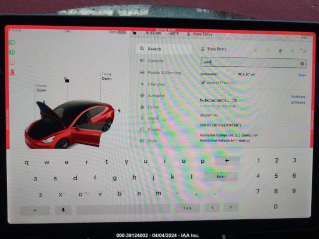 5YJ3E1EA3JF051307 Tesla Model 3 Long Range/mid Range