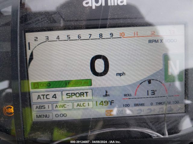 2017 APRILIA TUONO ZD4KGU009HS000322 Photo 6