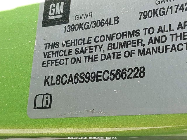Chevrolet Spark Ls Manual 2014 KL8CA6S99EC566228 Image 9