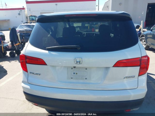 5FNYF6H12GB063887 Honda PILOT LX