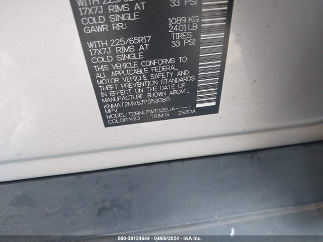 Nissan ROGUE S 2018 KNMAT2MV6JP553080 Image 9