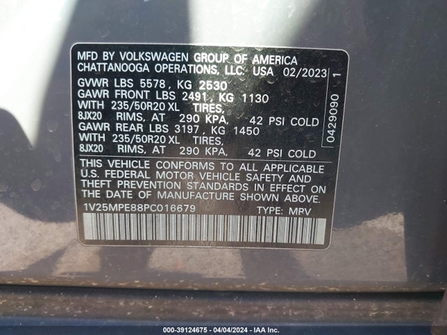 1V25MPE88PC016679 Volkswagen Id.4 S