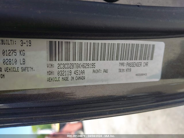 Dodge Challenger R/t 2019 2C3CDZBT6KH629195 Image 9