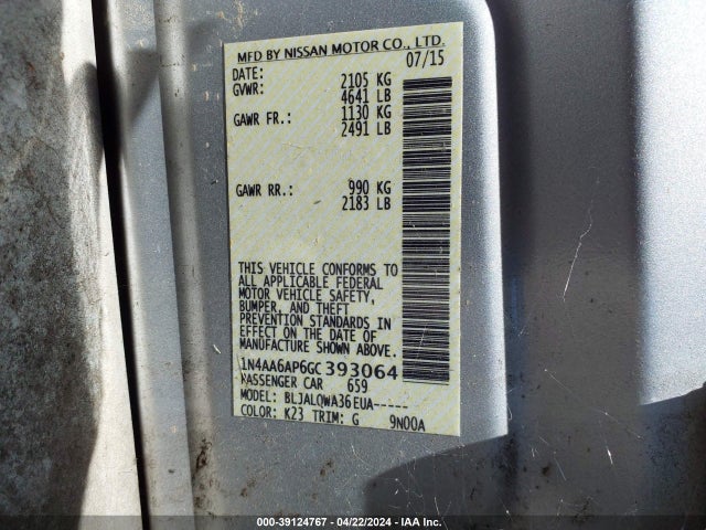 Nissan 2016 2016 1N4AA6AP6GC393064 Image 27