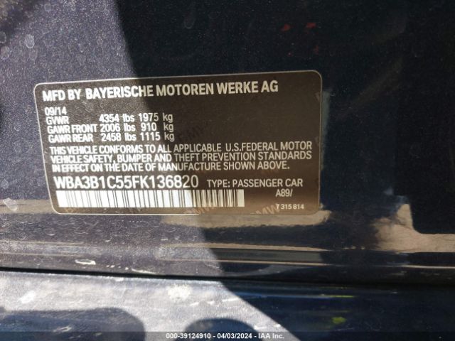 WBA3B1C55FK136820 BMW 320i
