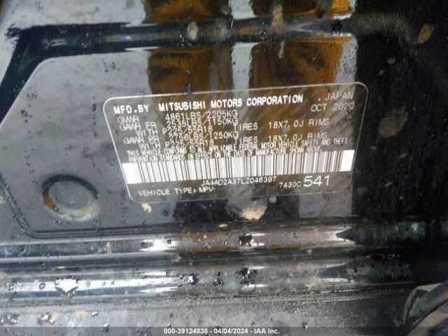JA4AD2A37LZ046397 Mitsubishi Outlander Es 2.4