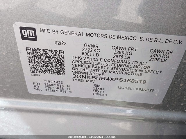 Chevrolet Blazer Awd 2lt 2023 3GNKBHR4XPS168519 Image 9