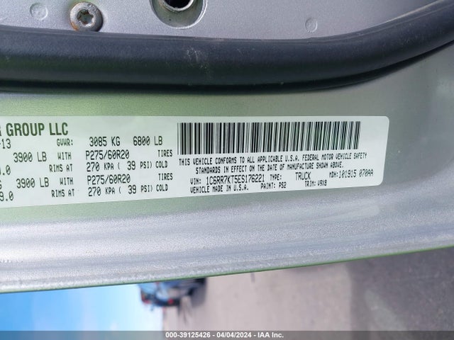 RAM 1500 Express 2014 1C6RR7KT5ES176221 Image 9
