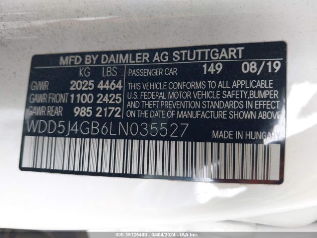 2020 MERCEDES-BENZ CLA WDD5J4GB6LN035527 Photo 8