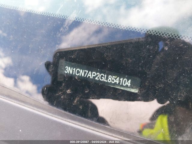 3N1CN7AP2GL854104 Nissan Versa 1.6 S/1.6 S+/1.6 Sl/1.6 Sv