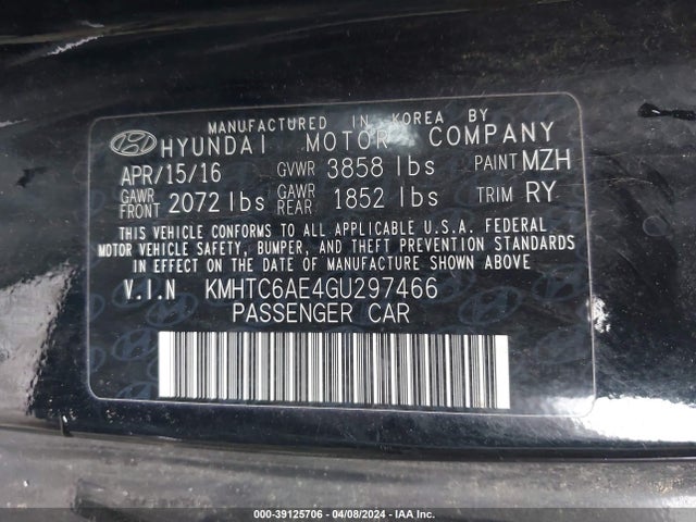 Hyundai Veloster Turbo 2016 KMHTC6AE4GU297466 Image 9