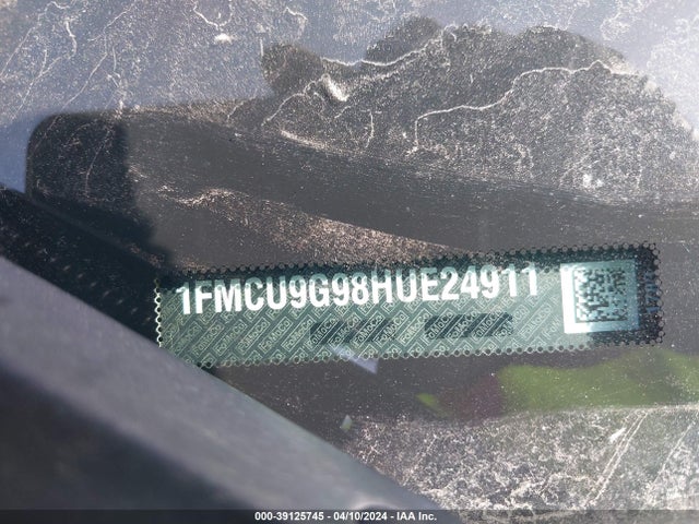 Ford ESCAPE SE 2017 1FMCU9G98HUE24911 Image 9