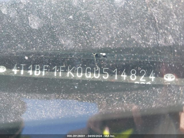 4T1BF1FK0GU514824 Toyota Camry Le/se/xle/xse