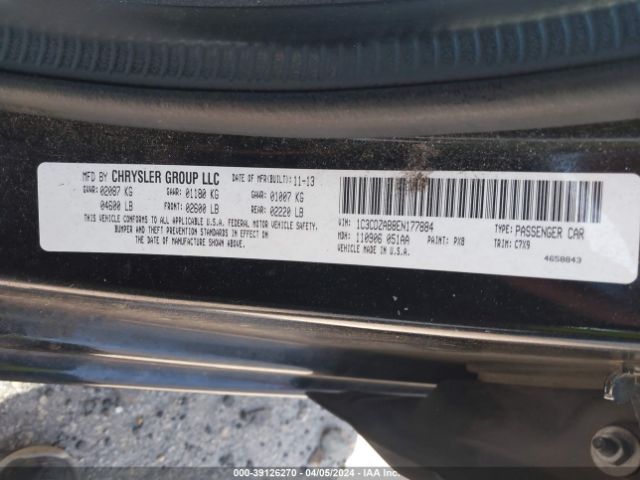 1C3CDZAB8EN177884 Dodge AVENGER SE