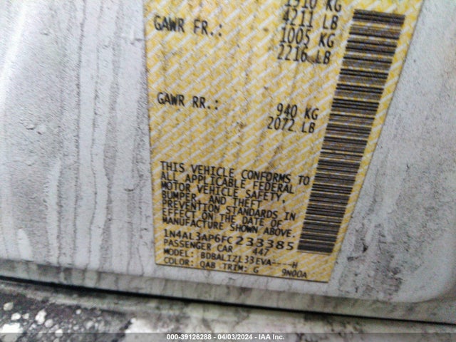 Nissan Altima 2.5 Sv 2015 1N4AL3AP6FC233385 Image 9