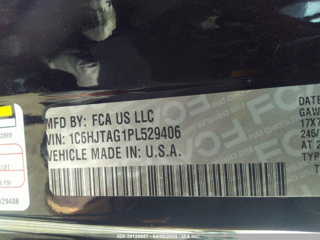 1C6HJTAG1PL529406 Jeep Gladiator Sport S 4x4