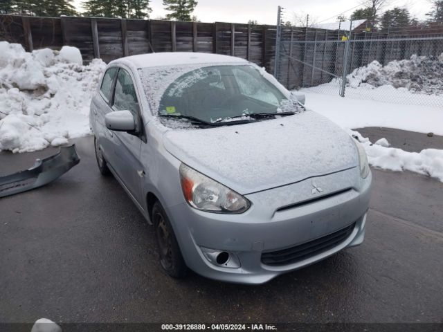 2015 Mitsubishi Mirage De მანქანა იყიდება აუქციონზე, vin: ML32A3HJXFH055735, აუქციონის ნომერი: 39126880