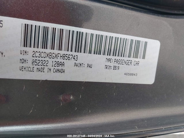 Dodge Charger Se 2015 2C3CDXBGXFH856743 Image 9